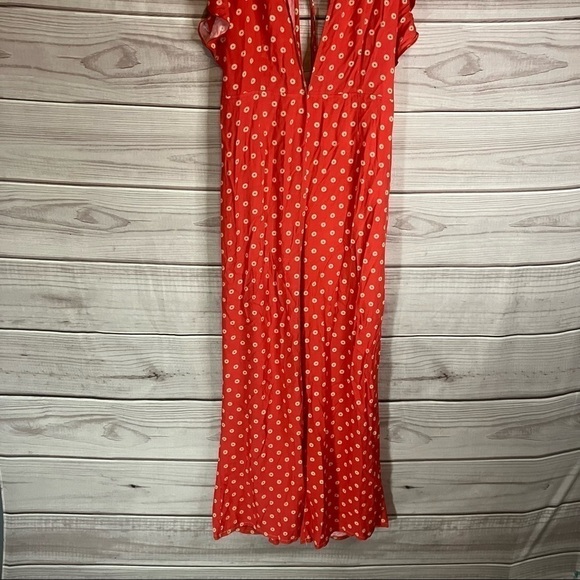 Charlie Holiday Jetsetter Wide Leg Jumpsuit in Aztec Red - Picture 6 of 14